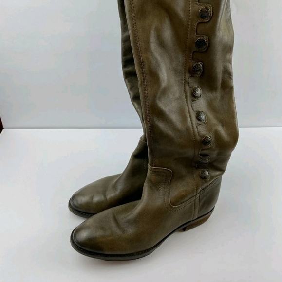 Sam Edelman Pierce olive green knee high boots. Leather - Picture 4 of 9
